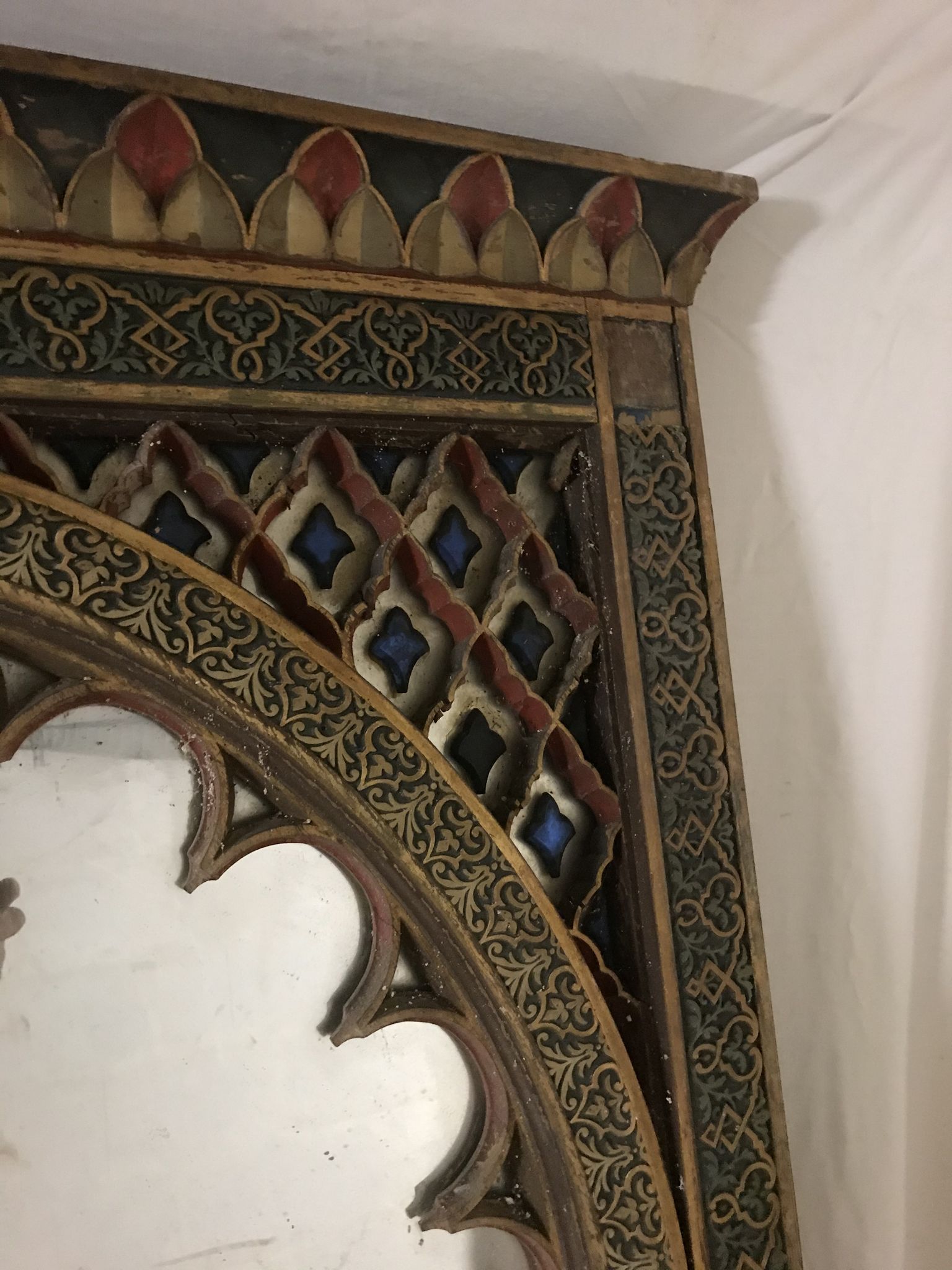 Old Radjastan mirror arch 190x120 cm