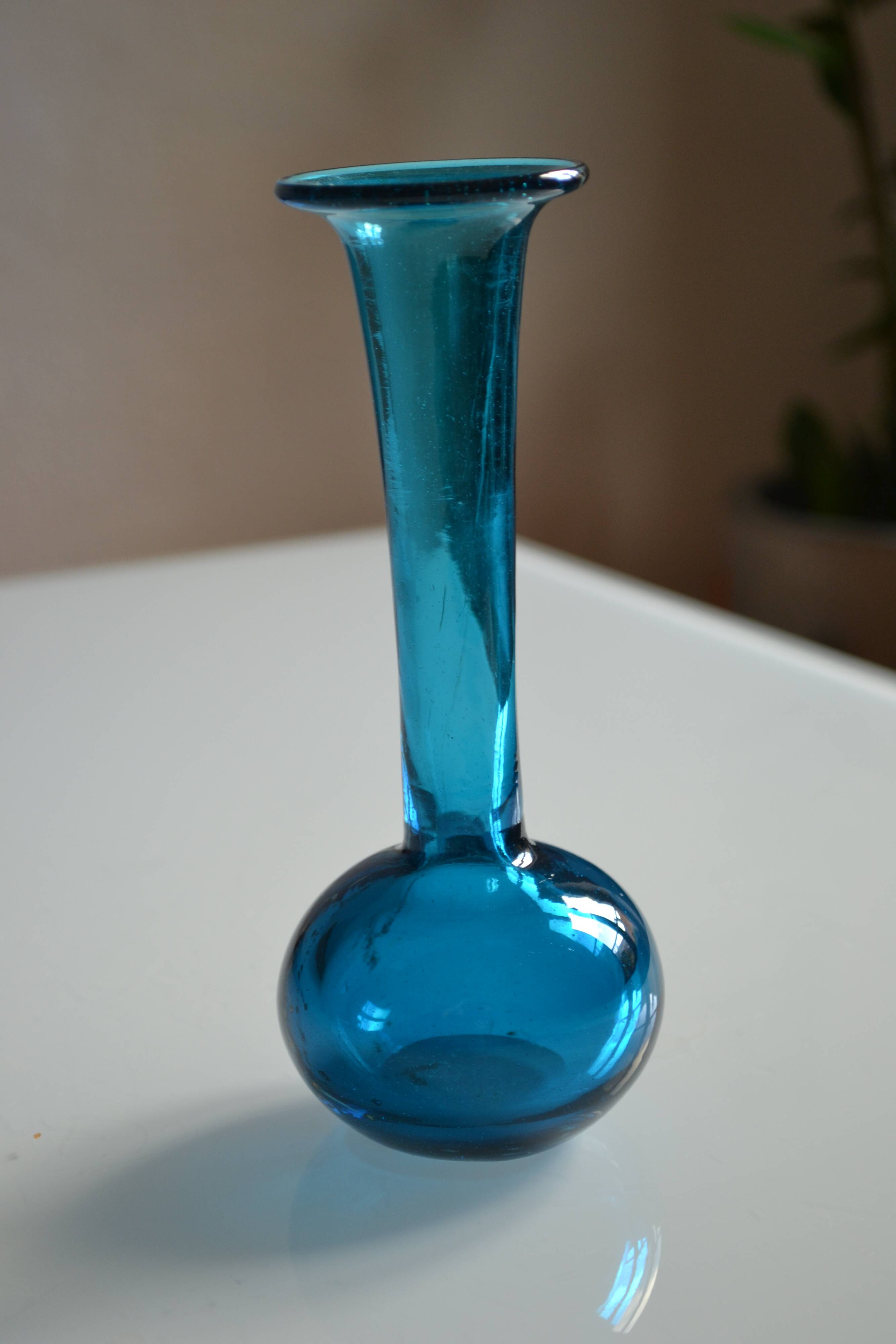 Vase by Michael Harris for Mdina studio in Malta 60s 70s