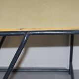 Stackable British military office table in stainless steel