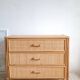 Commode en rotin vintage circa  années 70