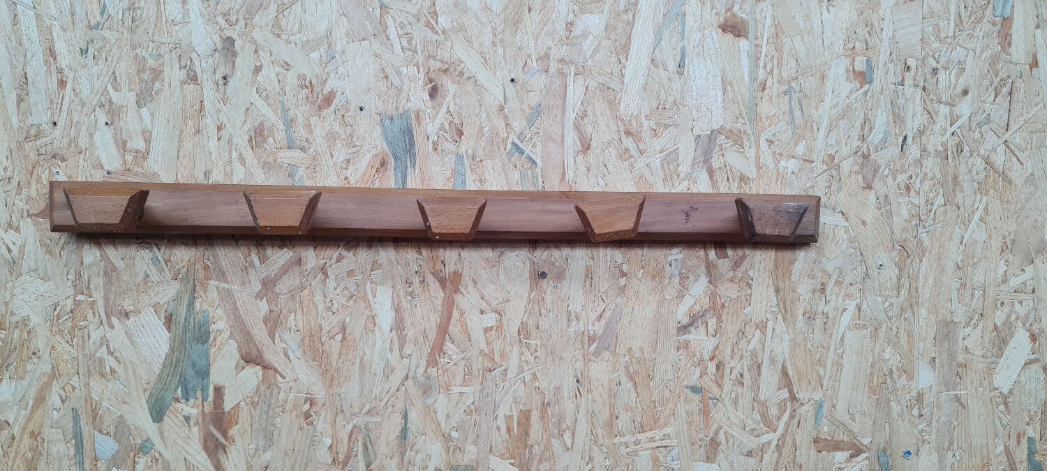 Wooden coat rack
