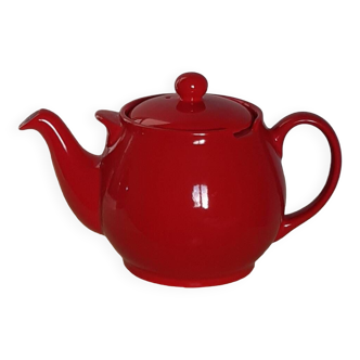 Large vintage English red Chatsford teapot