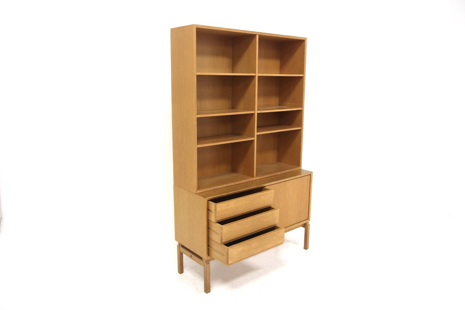 Scandinavian oak bookcase, Marian Grabinski, Möbel-Ikea, Sweden, 1960
