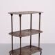 Antique Ornate Cast Iron French Brass 3 tier side table.