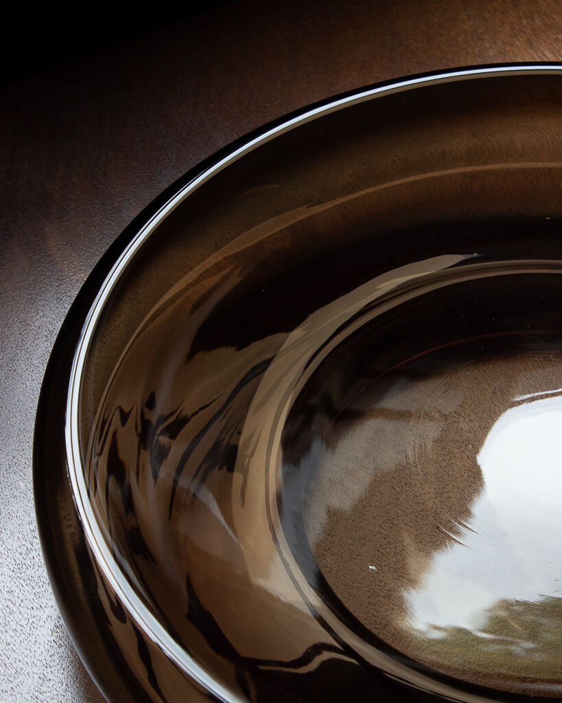 Large empty pocket blown glass, Ola Wihlborg x Ikea, 2013