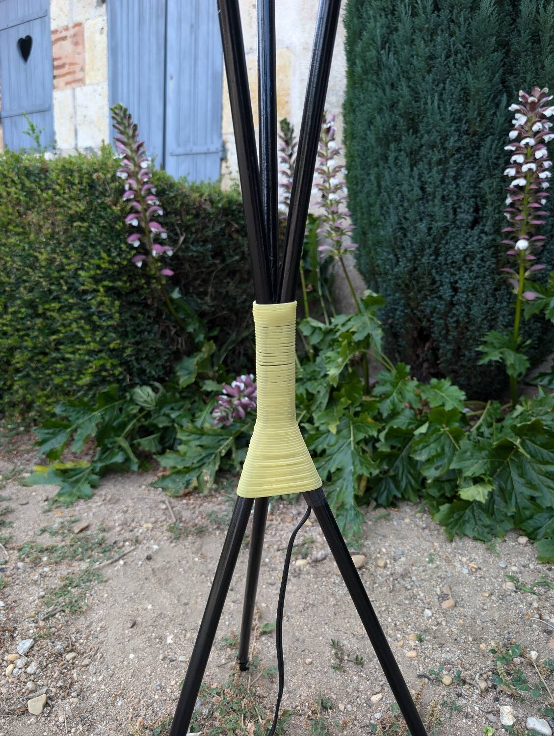 Lampadaire tripode vintage années 1950-1960