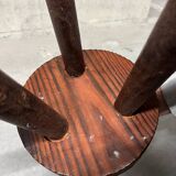Vintage rustic style tripod stool