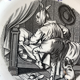 Lot of three plates Sarreguemines