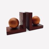Wooden bookends