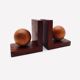 Wooden bookends