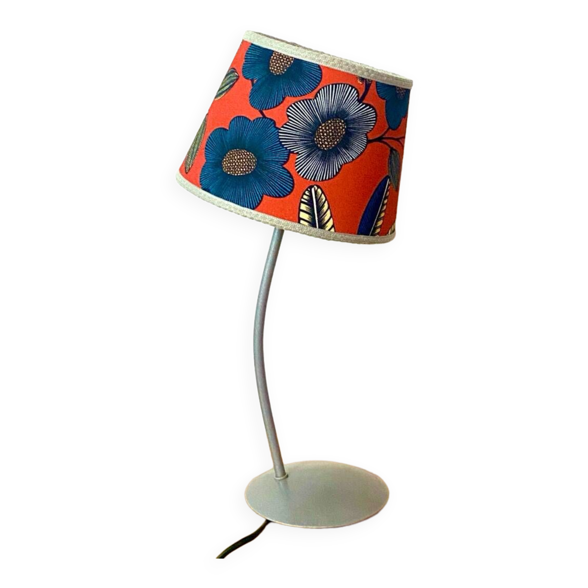 Lampe vintage upcyclée - Orphée Orange