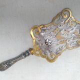 Silver metal cake shovel