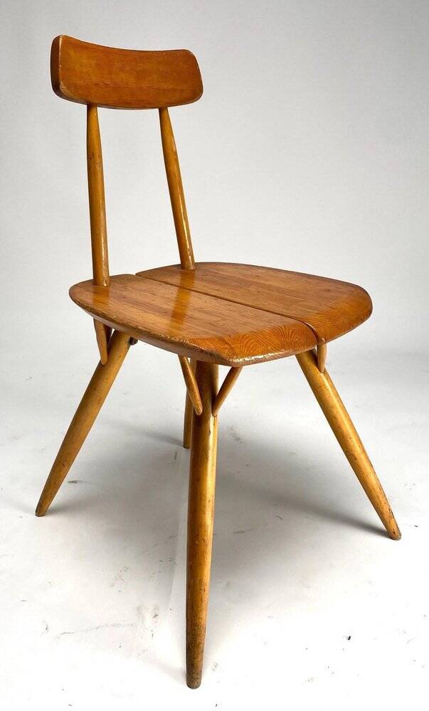 Set of Pirkka Dining Chairs attributed to Ilmari Tapiovaara for Laukaan Puu, Finland, 1950s