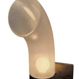 Brass and Pulegoso Glass Wall Lamp attributed to Aldo Nason for Mazzega 1960s
