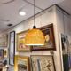 Lampara by Vidrio Millefiori, Peill & Putzler, Mid-century, Naranja, 70's –
