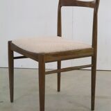 Suite de 4 chaises en palissandre et tissu