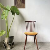 Chaise Baumann « menuet » assise jaune