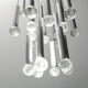 Chandelier 8 lights 24 pendants sciolari 70s vintage modern