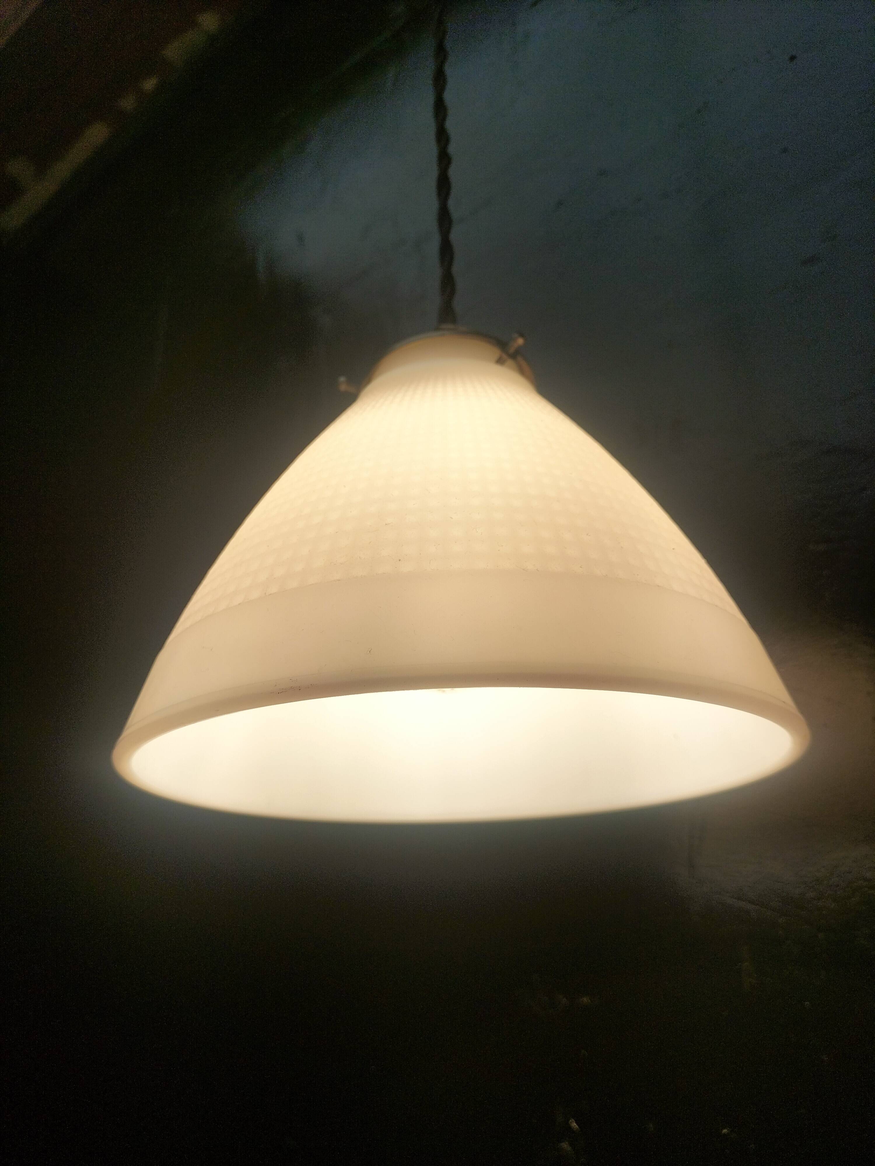 Opaline pendant light