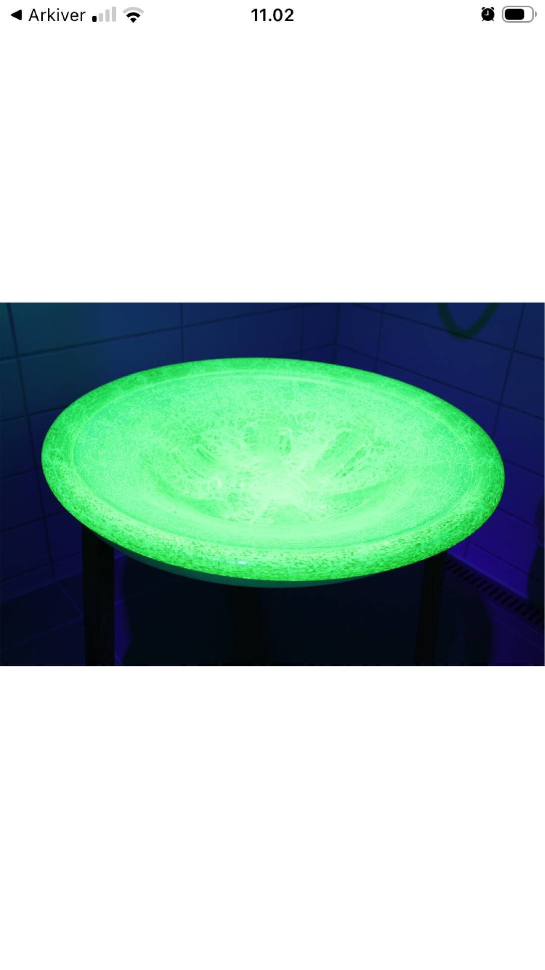 Unikt fad i museumsklasse: Monumentalt 47,5 cm WMF "Ikora" uranglas-fa
