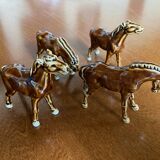 Glazed ceramic horses