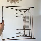 Magazine holder in gilded metal / copper 60s