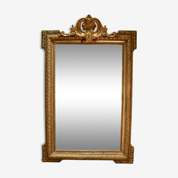 Miroir doré début XIXème 84x130