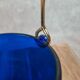 Seau à glace bleu cobalt – style Holmegaard / design scandinave 60–70