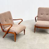 Set of two French lounge chairs