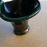 Basket in green glazed earth