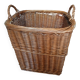 Wicker/rattan storage basket