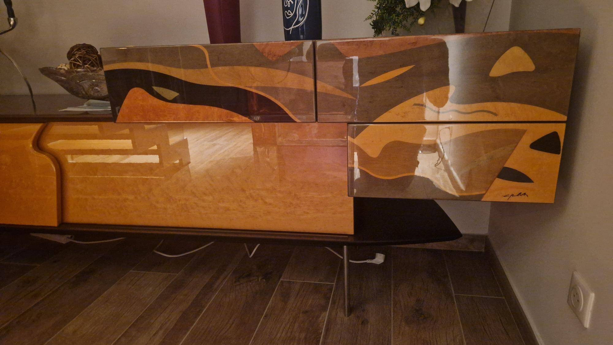 Unique piece of furniture designed by Carlo Malnati