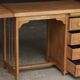 LACOUR oak desk. 1930s/1940s.
