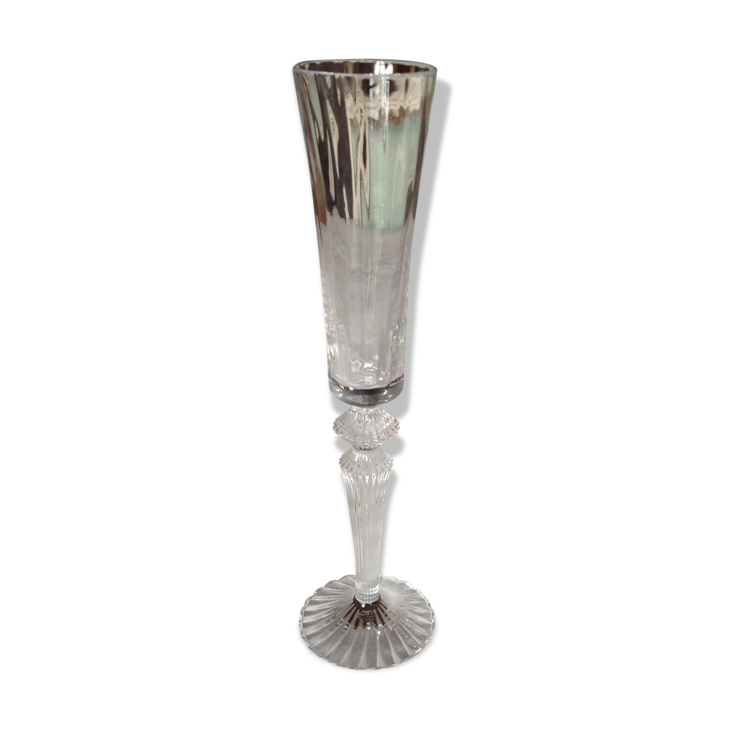 Flute in Baccarat crystal, model thousand night flutissimo.