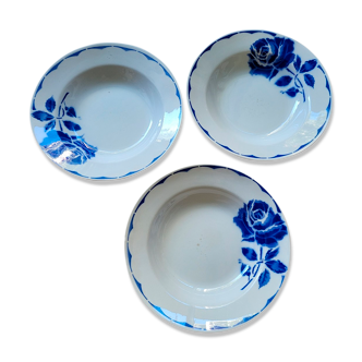 Set of 3 hollow plates Daisy de Céranord