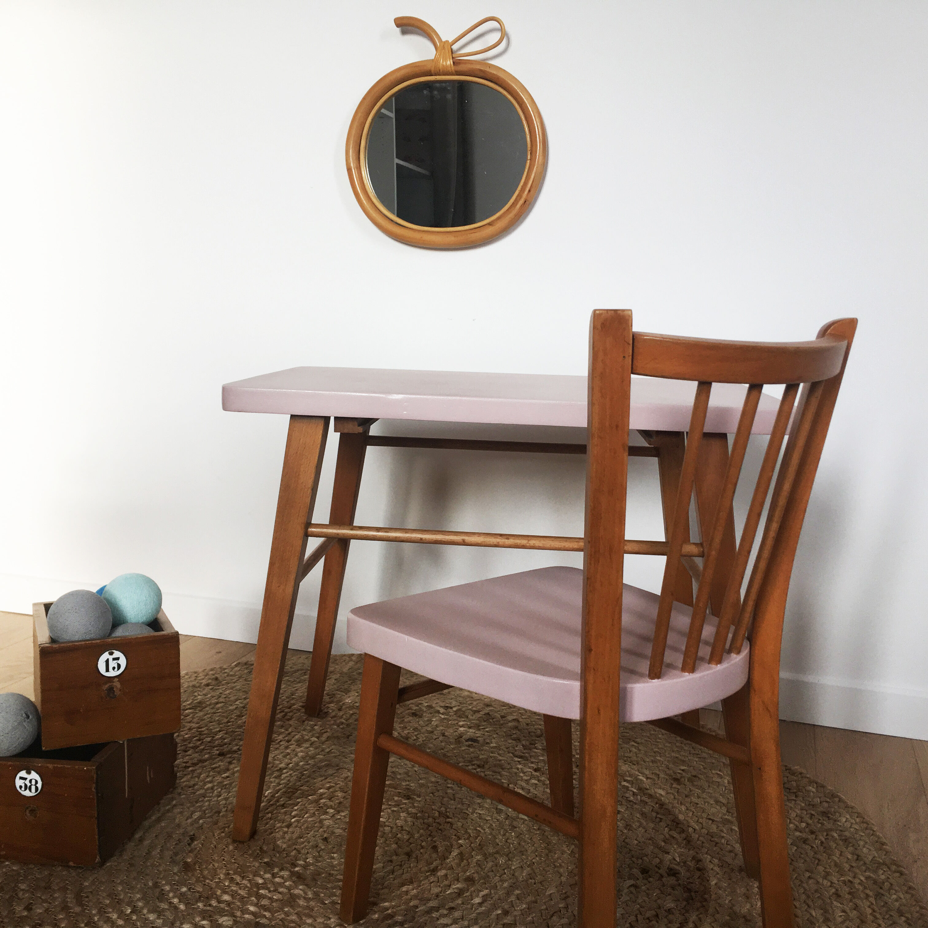 All writing desk and baumann chair for children