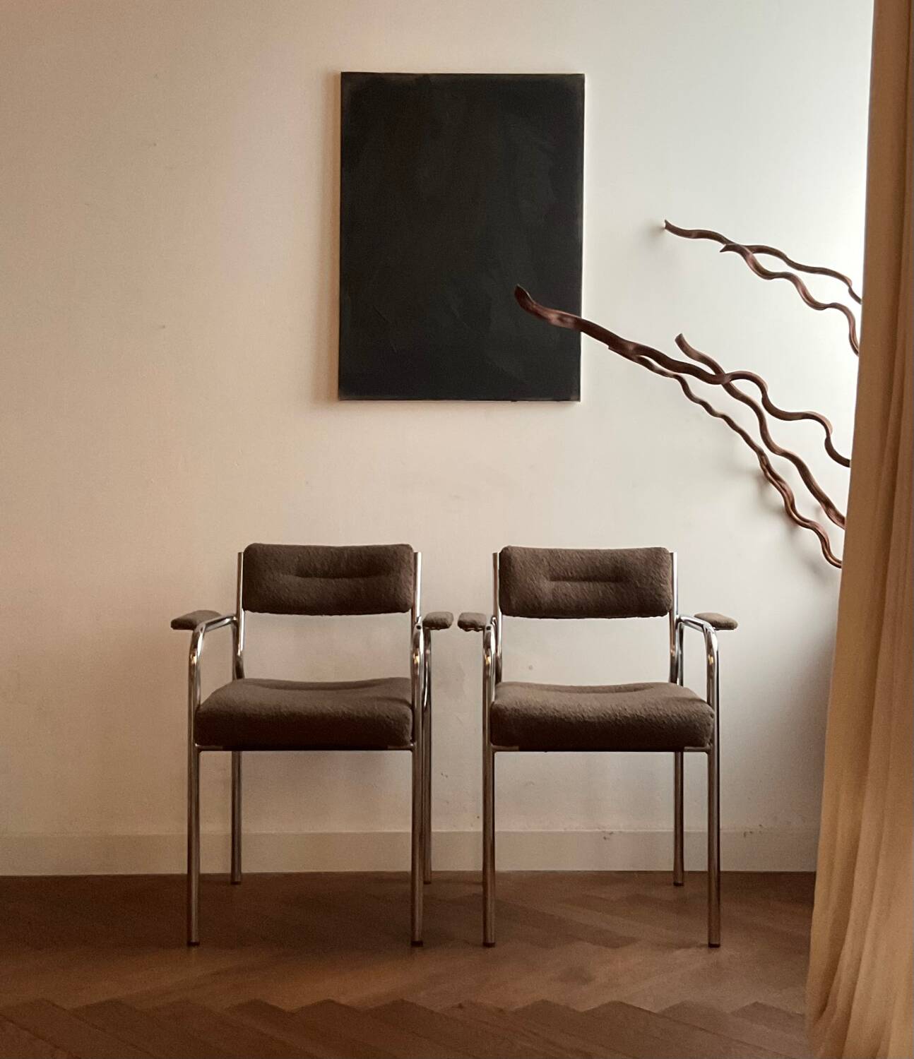 Pair of vintage 70s chairs