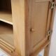 Guillerme and Chambron oak sideboard in light wood in a brutalist style.