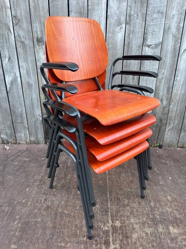 Vintage Kho Liang Ie industrial chair, Dutch design