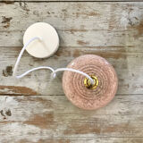 Pink Clichy glass suspension