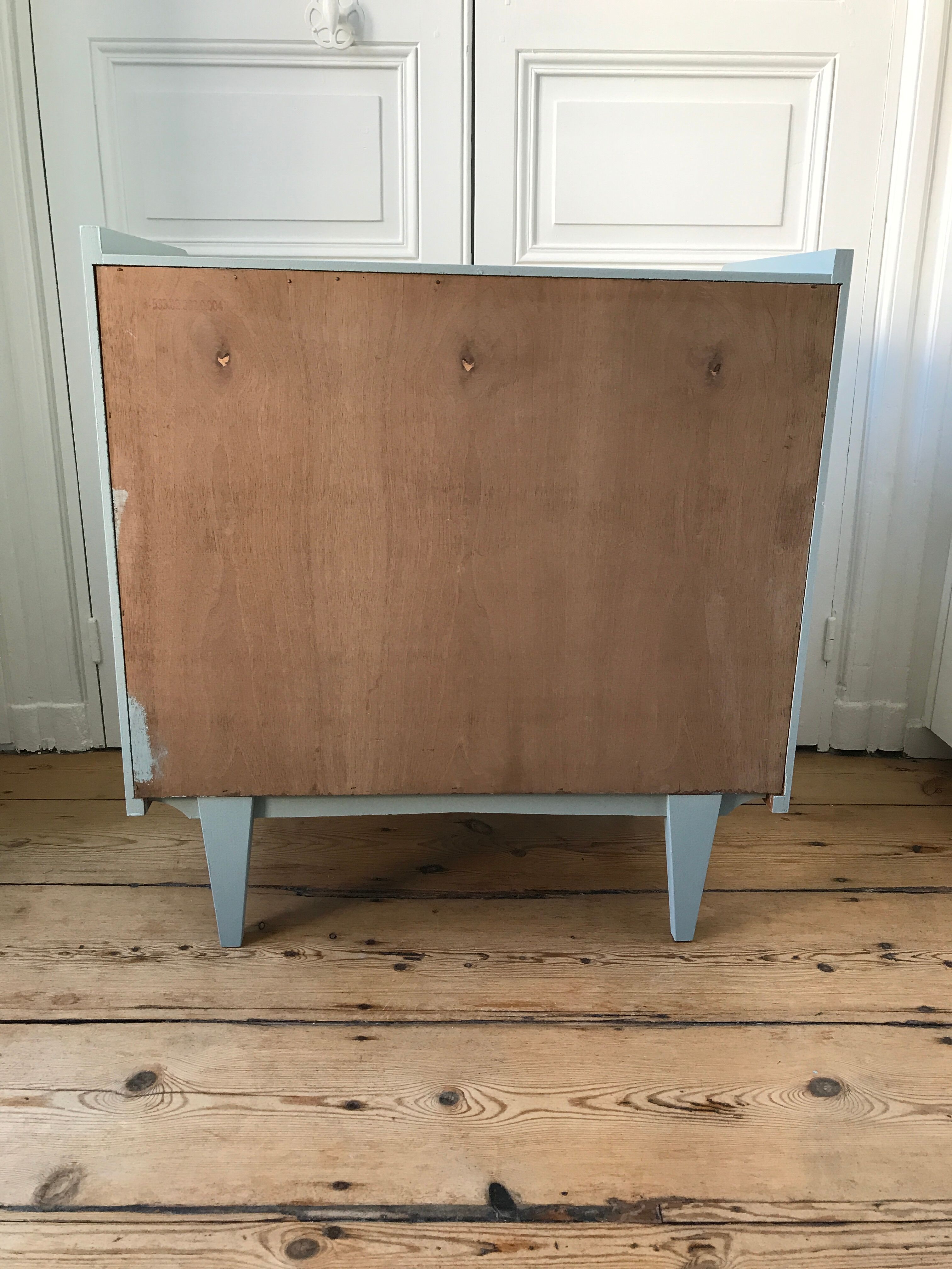 Commode 3 tiroirs vert amande