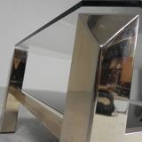 Belgo Chrom coffee table with 2 glass plates, 1970s