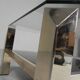 Belgo Chrom coffee table with 2 glass plates, 1970s