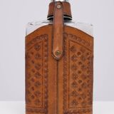 Angel Pazmino Tequila Hip Flask Ecuador 1960s