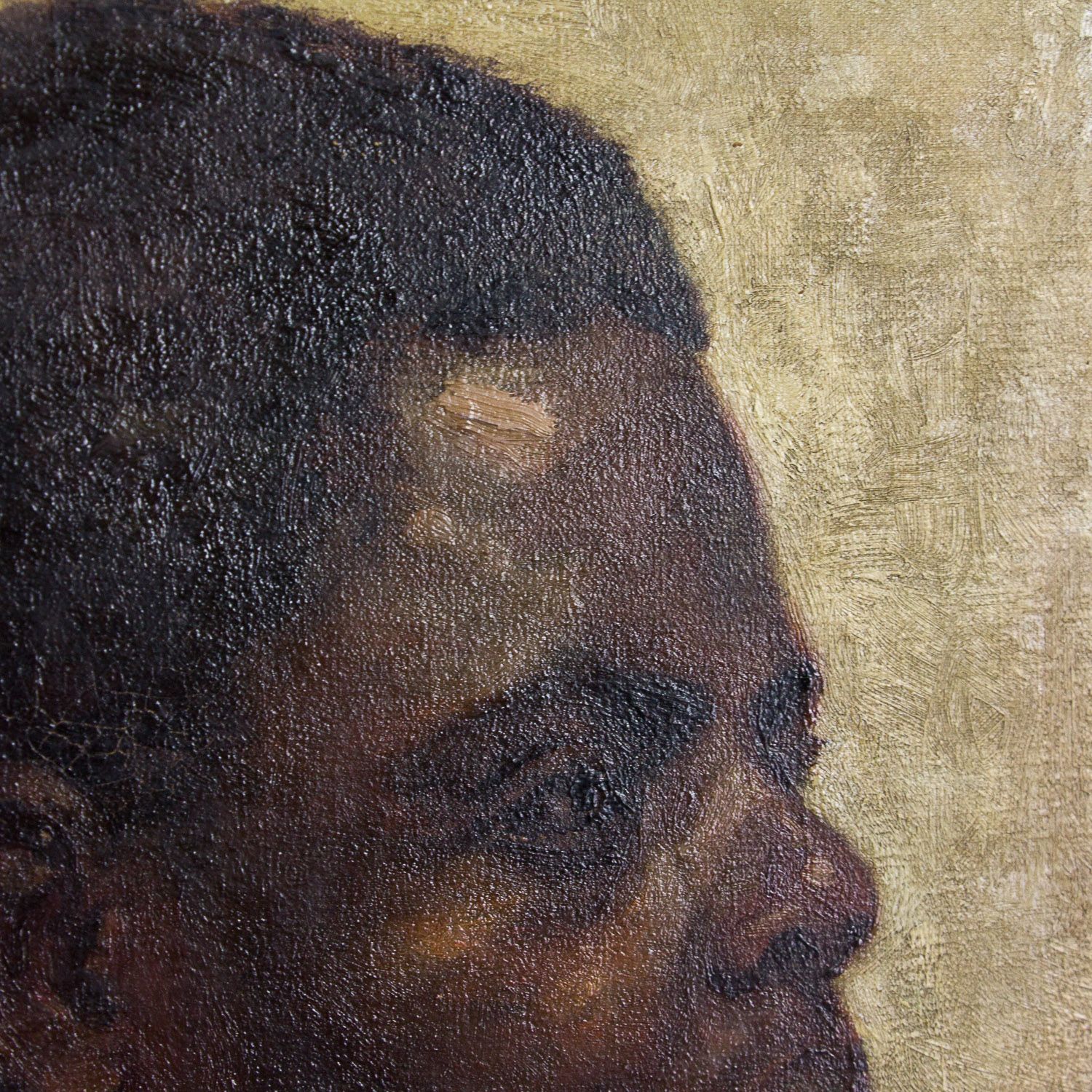 Late 19th century painting of an african man by W. Wahaf