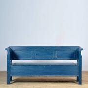 Antique pine drop-top bench, 1900s