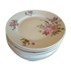 Dessert plates floral decoration Mehun France