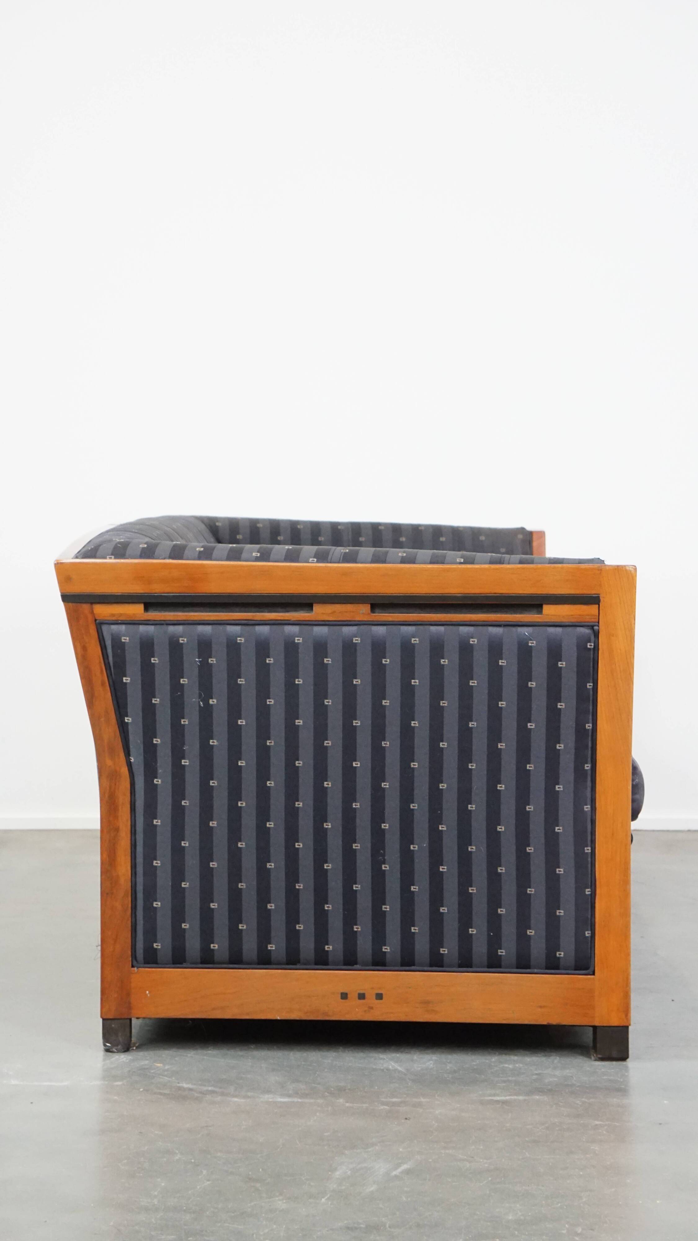 Schuitema Art Deco design 2.5 seater sofa with fabric upholstery