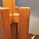 Modernist Scandinavian lamp in solid pine – Sweden, 1970s