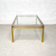 Brass coffee table by Guy Lefèvre